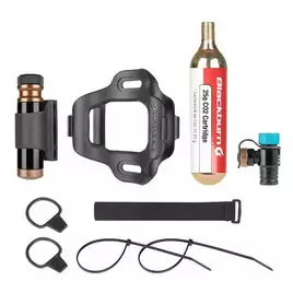 Zestaw naprawczy + pompka ręczna CO2 BLACKBURN PRO PLUGGER CO2 TIRE REPAIR KIT czarny (NEW)