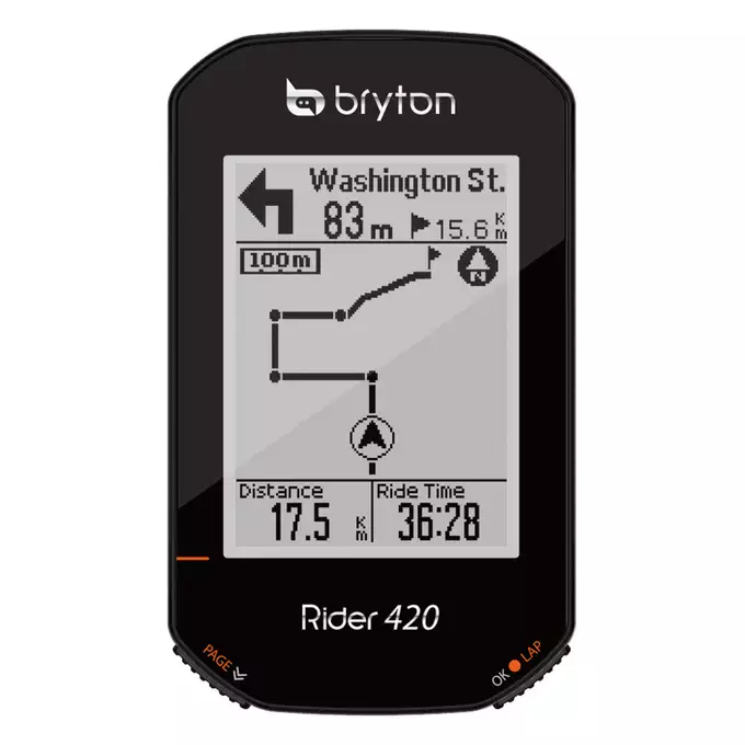 Licznik rowerowy GPS BRYTON Rider 420E