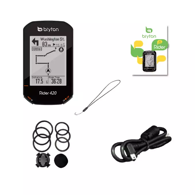 Licznik rowerowy GPS BRYTON Rider 420E