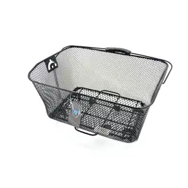 Kosz na tył na bagażnik wpinany czarny