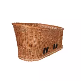 Kosz na tylny bagażnik BASIL PASJA dla zwierząt MIK 45cm, MIK System (ready to go) wiklinowy natural (NEW 2024)