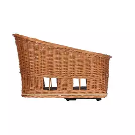 Kosz na tylny bagażnik BASIL PASJA dla zwierząt MIK 45cm, MIK System (ready to go) wiklinowy natural (NEW 2024)