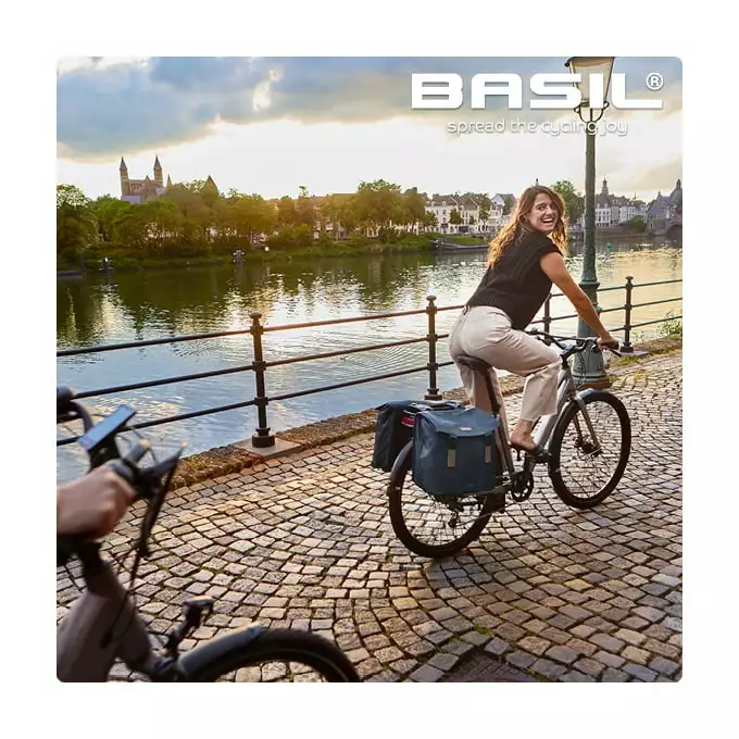 Torba BASIL ELEGANCE DOUBLE PANNIER BAG MIK, 40-49L