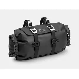 Torba na kierownicę BROOKS SCAPE HANDLEBAR ROLL, Black, Pojemność 9-11L, Mocowanie na paskach, Wodoodporność IPX4 (NEW)