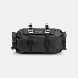 Torba na kierownicę BROOKS SCAPE HANDLEBAR ROLL, Black, Pojemność 9-11L, Mocowanie na paskach, Wodoodporność IPX4 (NEW)