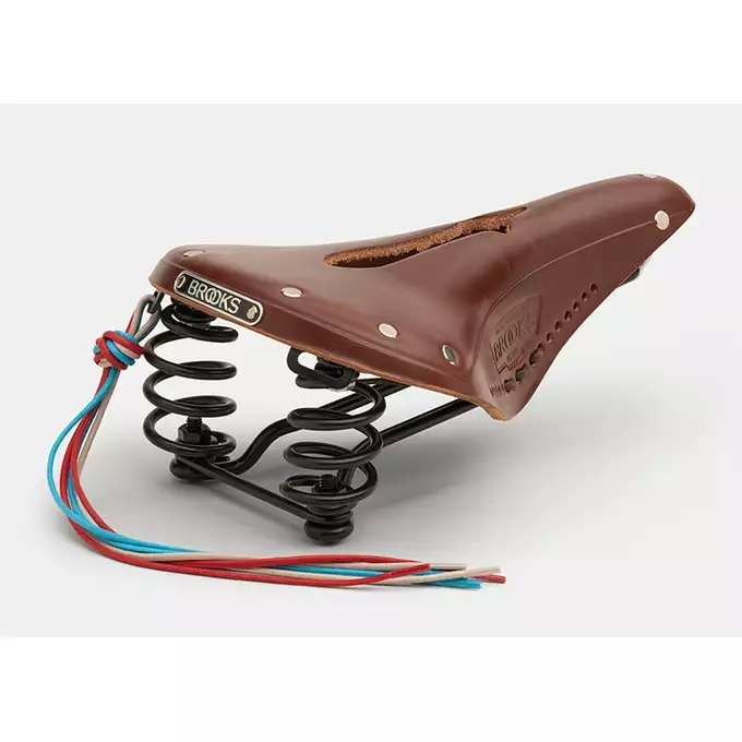 Siodełko BROOKS FLYER CARVED Brown - Komfort i Odciążenie, 860g
