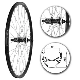Koło tył 27,5" PA/O Alu, stożek, DISC, QR Shimano 8/9