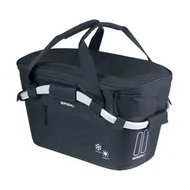 Kosz na tylny bagażnik BASIL CLASSIC CARRY ALL ISO, MIK z adapterem do mocowania, 18L, Czarny (NEW 2025)