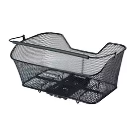 Kosz na bagażnik BASIL BASE XL REAR BASKET, MIK z adapterem do mocowania, Stalowy, Black (Eco Bottom) (NEW 2025)