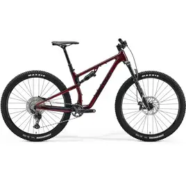 Merida One-Twenty 600 2024 w kolorze Burgundy Red – rower trailowy 29” z pełnym zawieszeniem i widelcem Marzocchi Z2.