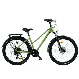 Kands Agnes 27,5 2025 w zielonej wersji kolorystycznej, widok boczny z hamulcami tarczowymi i oponami Maxxis