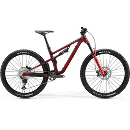 Merida One-Forty 500 2024 Dark Strawberry Red – Aluminiowy Trail Full 150 mm Shimano Deore 1x12 Dropper 200 mm