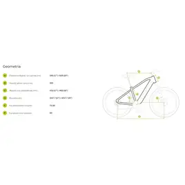 Ecobike LX 500 Mint - geometria ramy