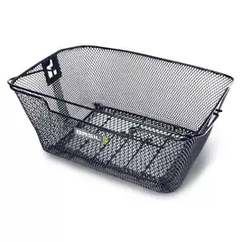 Kosz na tylny bagażnik BASIL CAPRI + haczyki mocujące Bottom hooks, stalowy czarny (NEW)