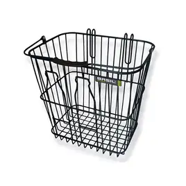 Kosz na tylny bagażnik BASIL BOTTLE BASKET mocowanie na haki, stalowy czarny (NEW)