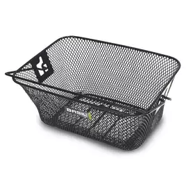 Kosz na tylny bagażnik BASIL TIGRE JUNIOR + haczyki mocujące Bottom hooks, stalowy czarny (NEW)