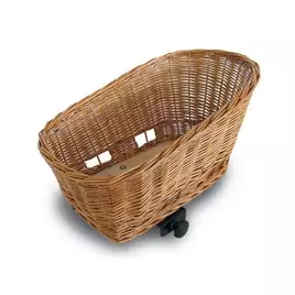 Kosz na tylny bagażnik BASIL PASJA dla zwierząt 45cm + SENNA system clamp device, wiklinowy varnished natural (NEW)